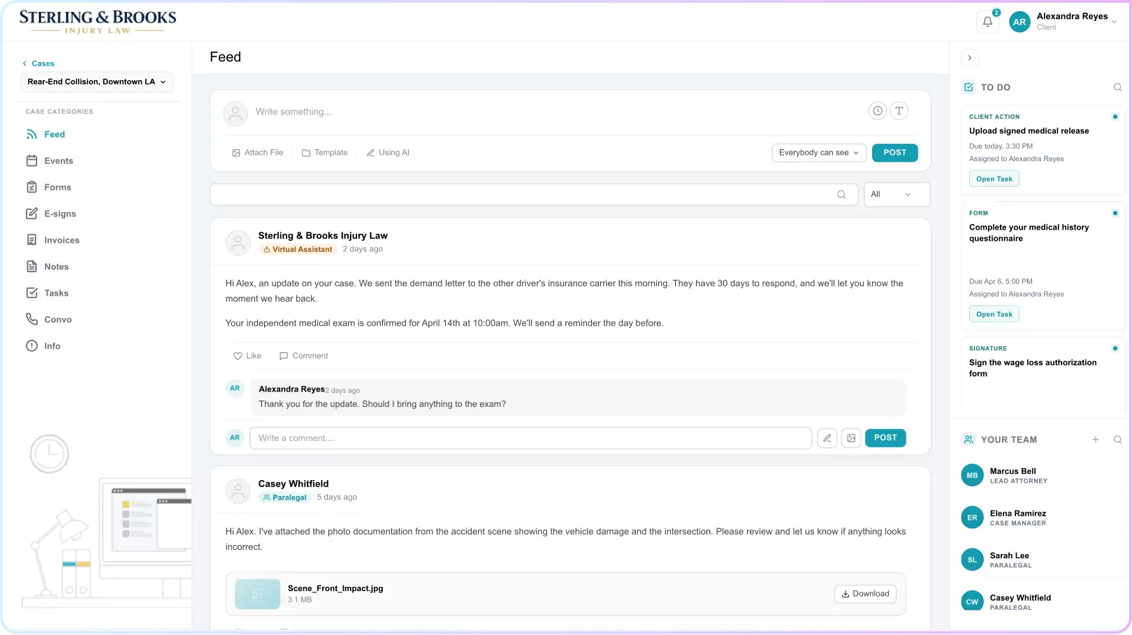 Client View screenshot