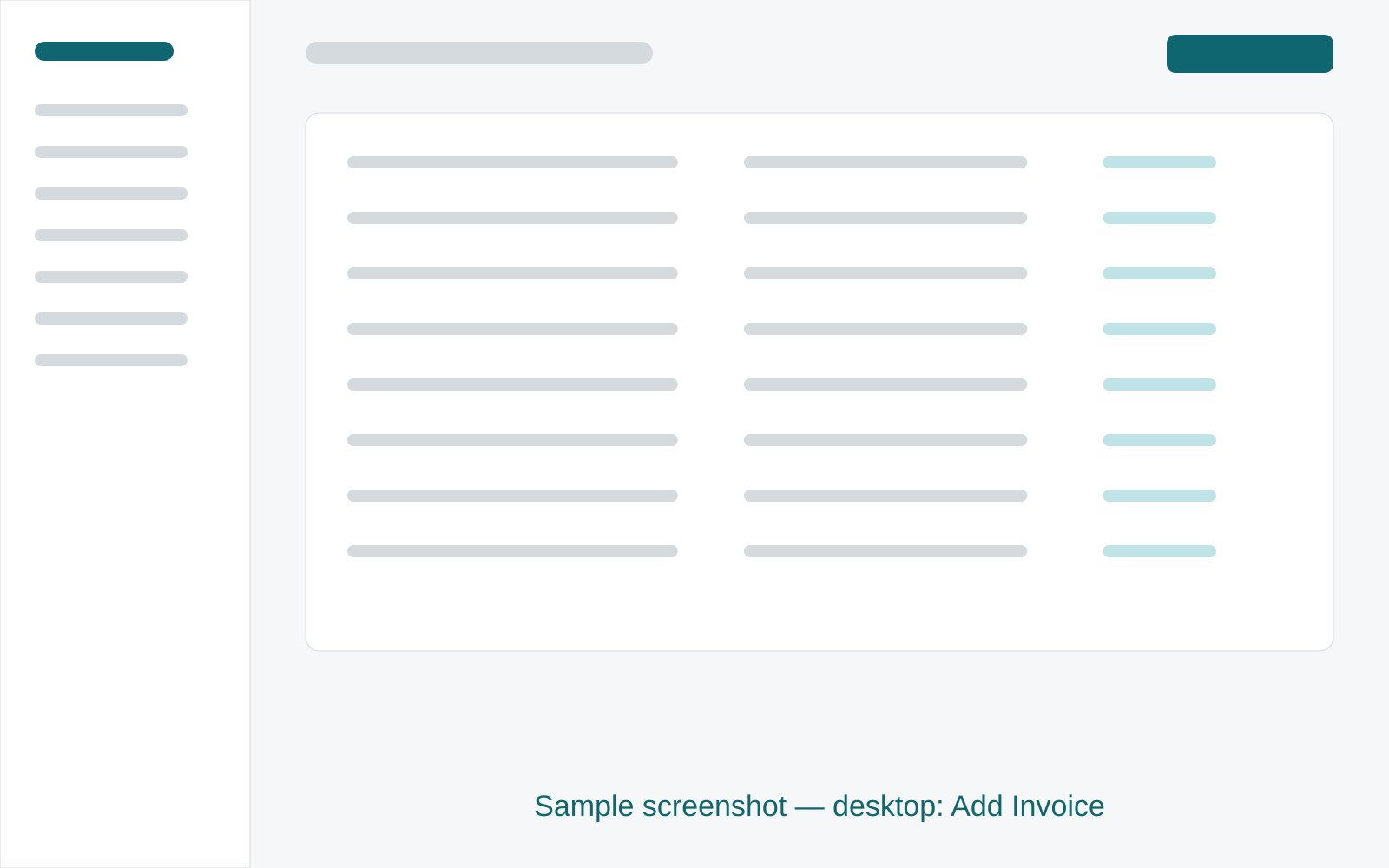 The Add Invoice window filled in, with a client as recipient